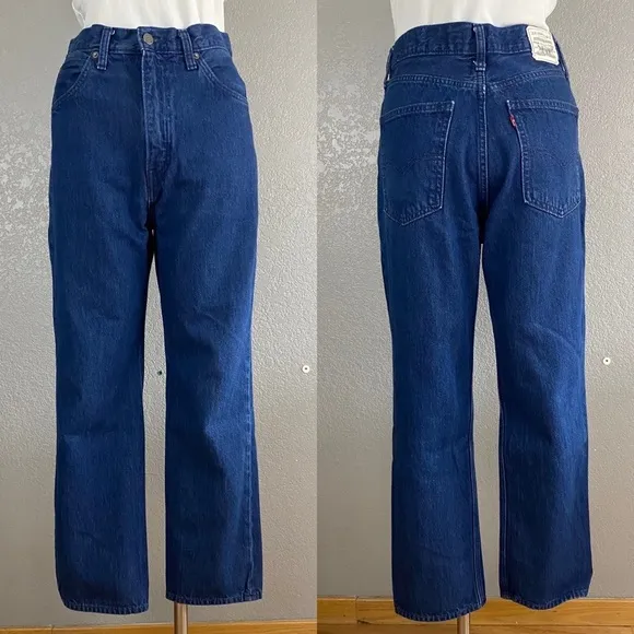 Levi’s Big E “Wellthread” Organic High Straight 79’s Style Denim Jeans