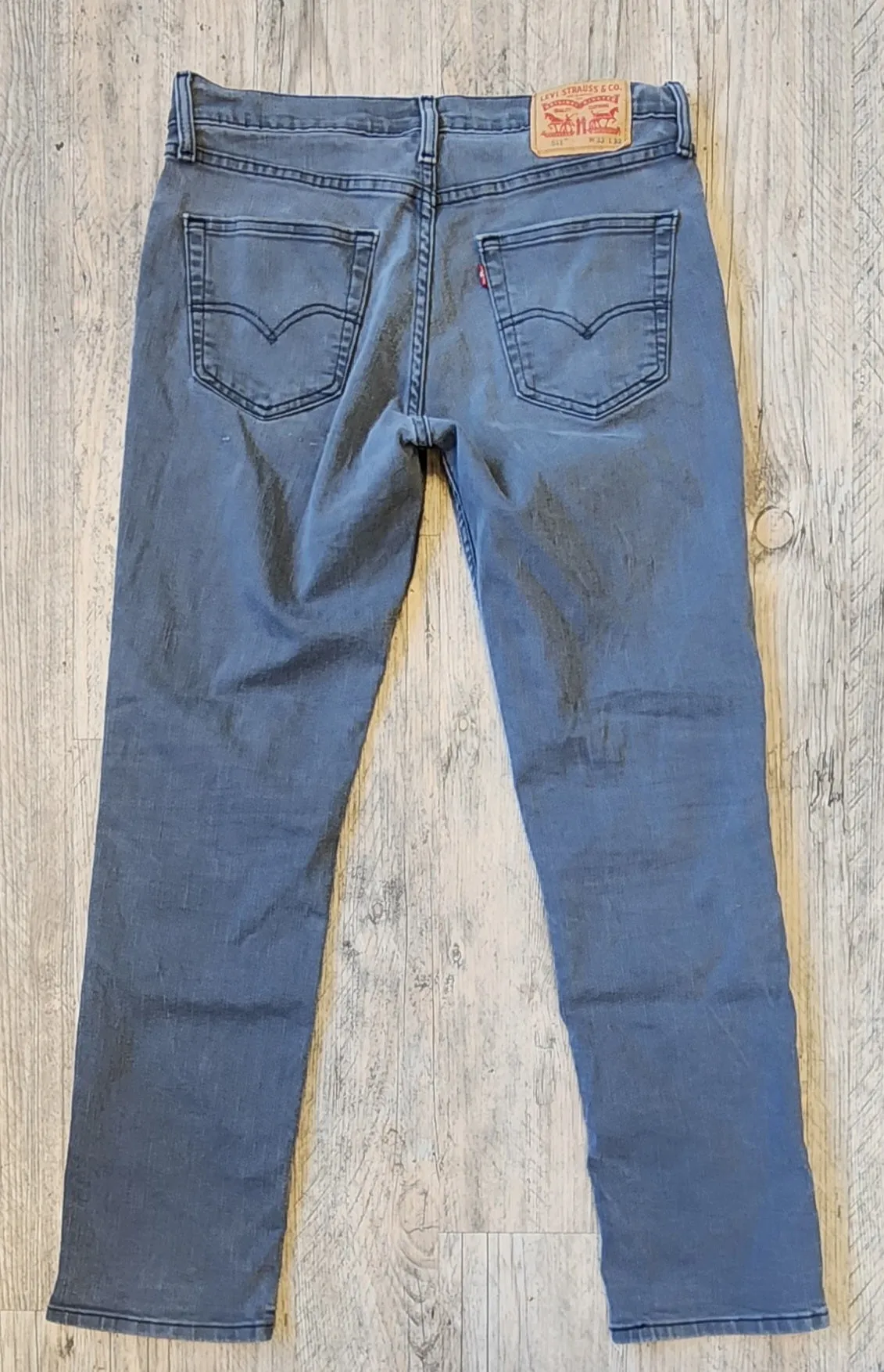 Levi's Gray Straight Leg Jeans W33 L32