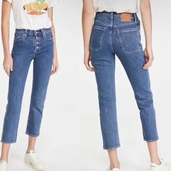 Levi's Wedgie Straight Button Fly Jeans Size 29