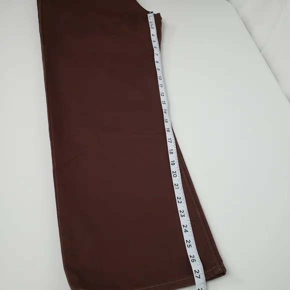 Levi's Womens Ribcage Straight Ankle Chocolate Brown Jeans 31 x 27 High Rise