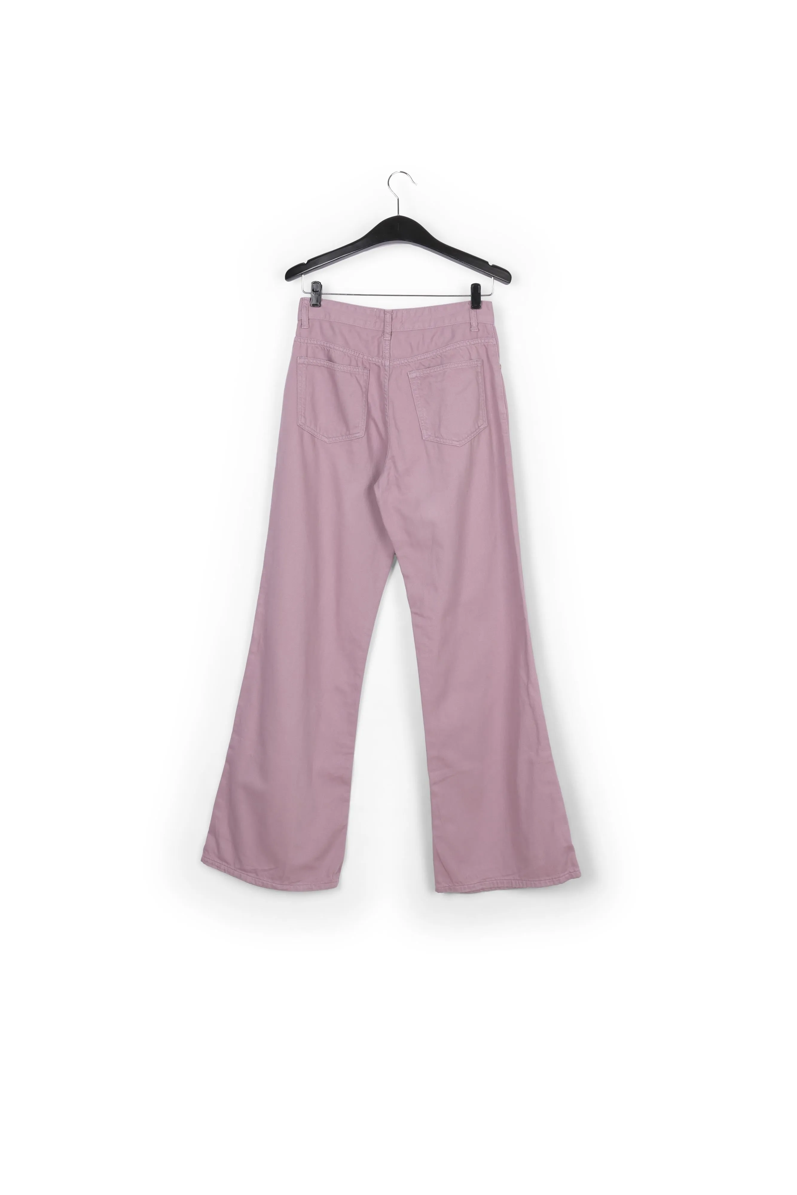 Lilac denim straight-leg jeans