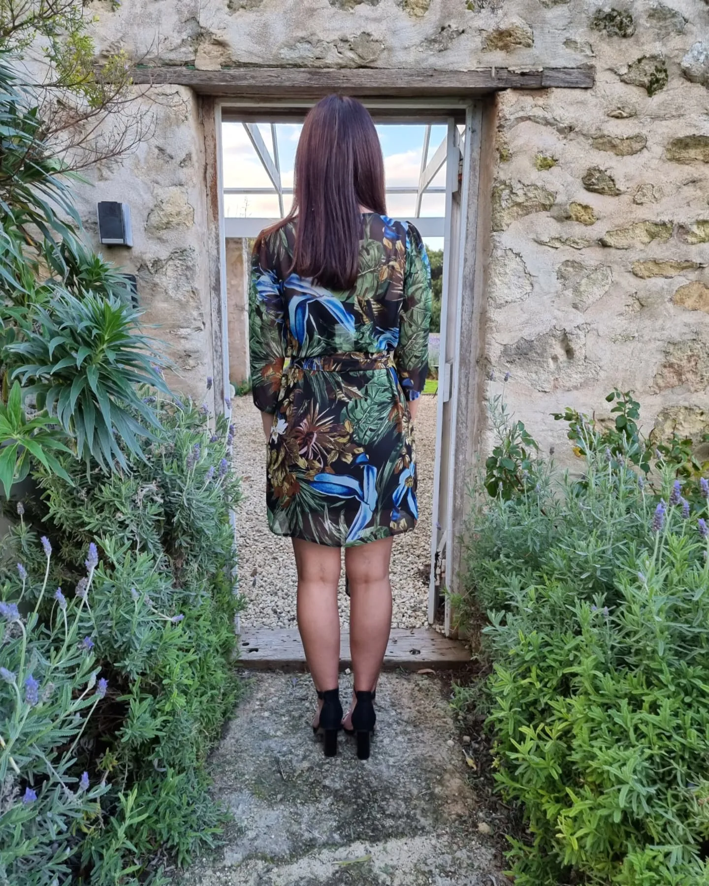 Lilly Yoryu Chiffon Shift Dress