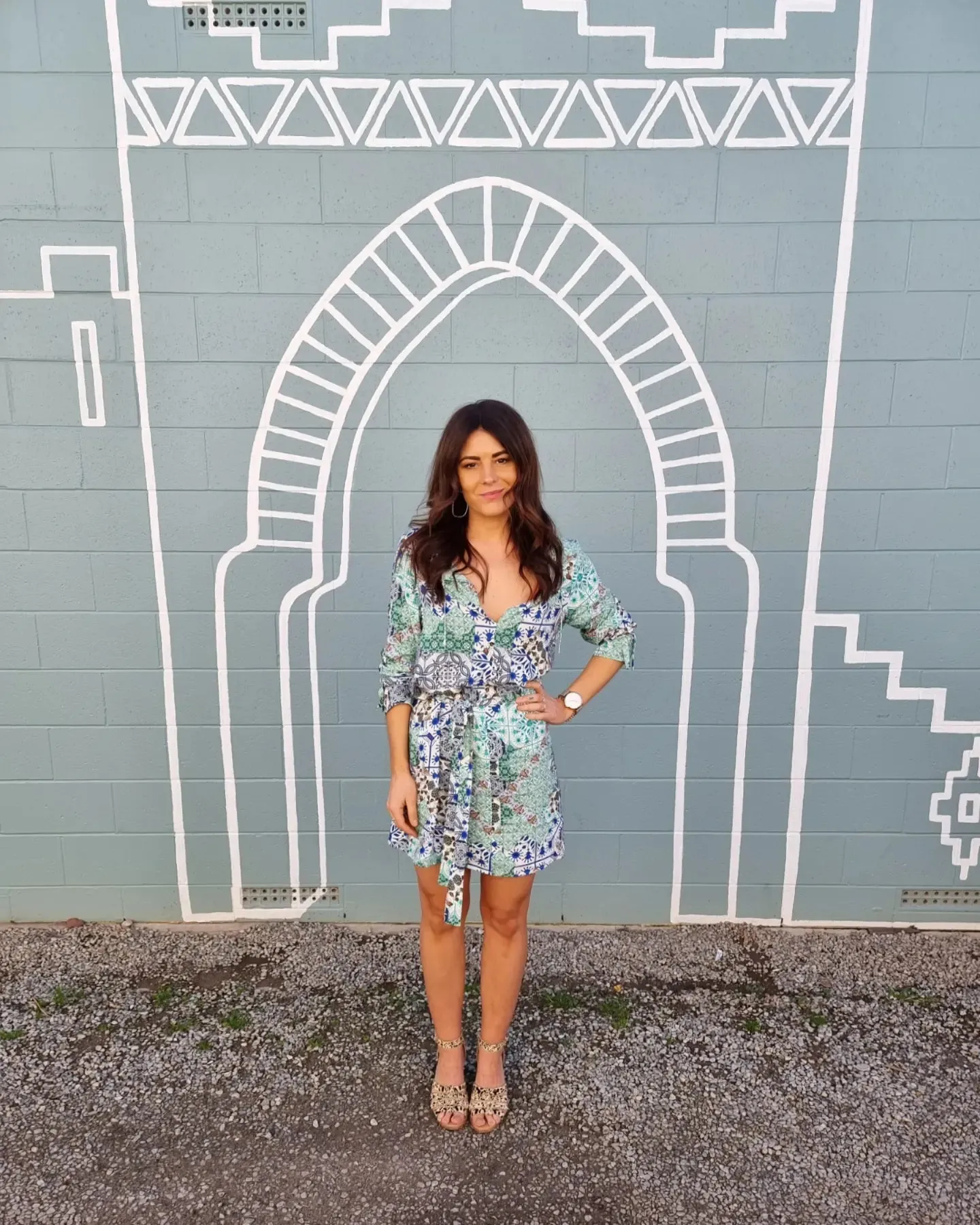 Lilly Yoryu Chiffon Shift Dress