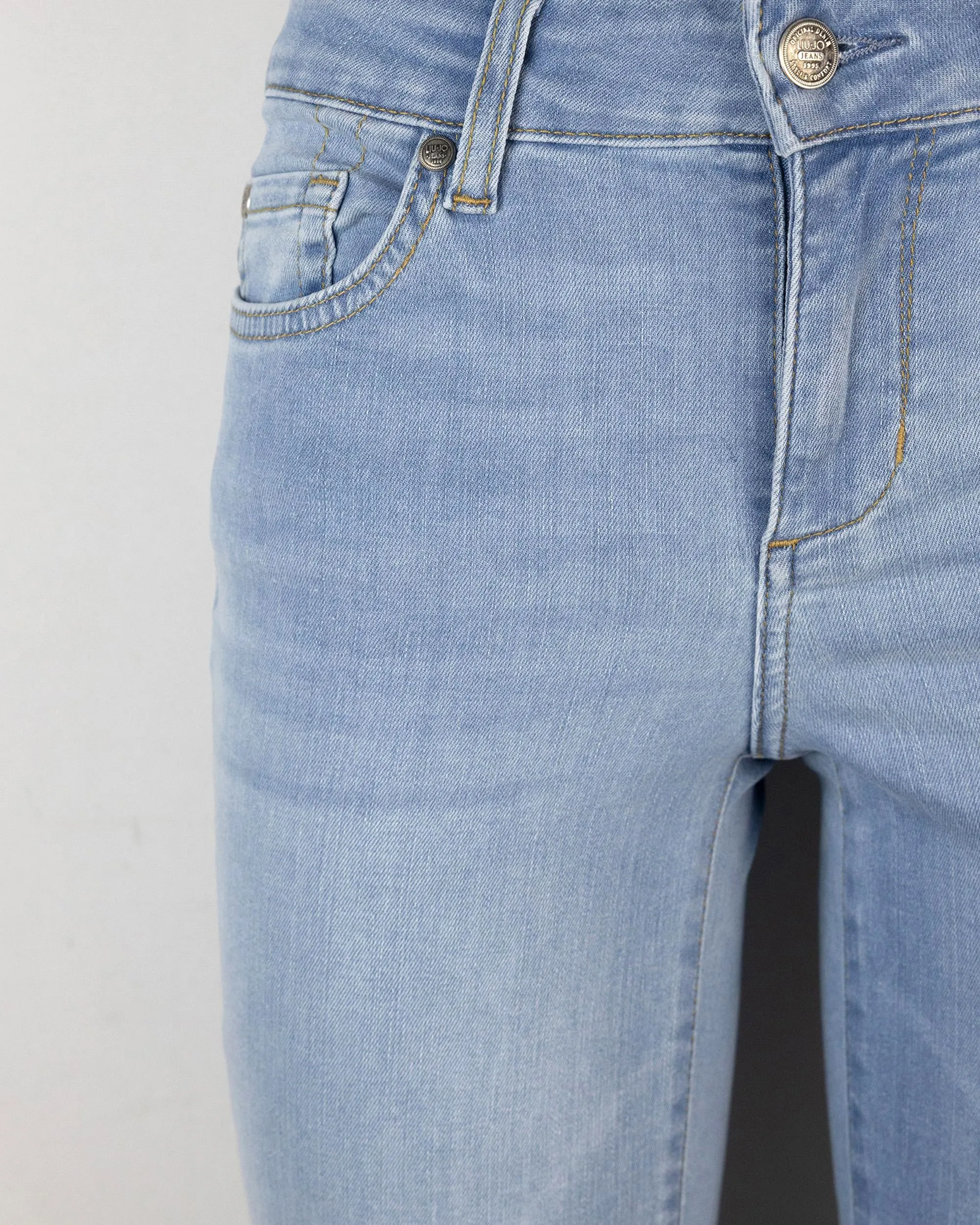 Liu Jo jeans mager beskuren i denim chiaro
