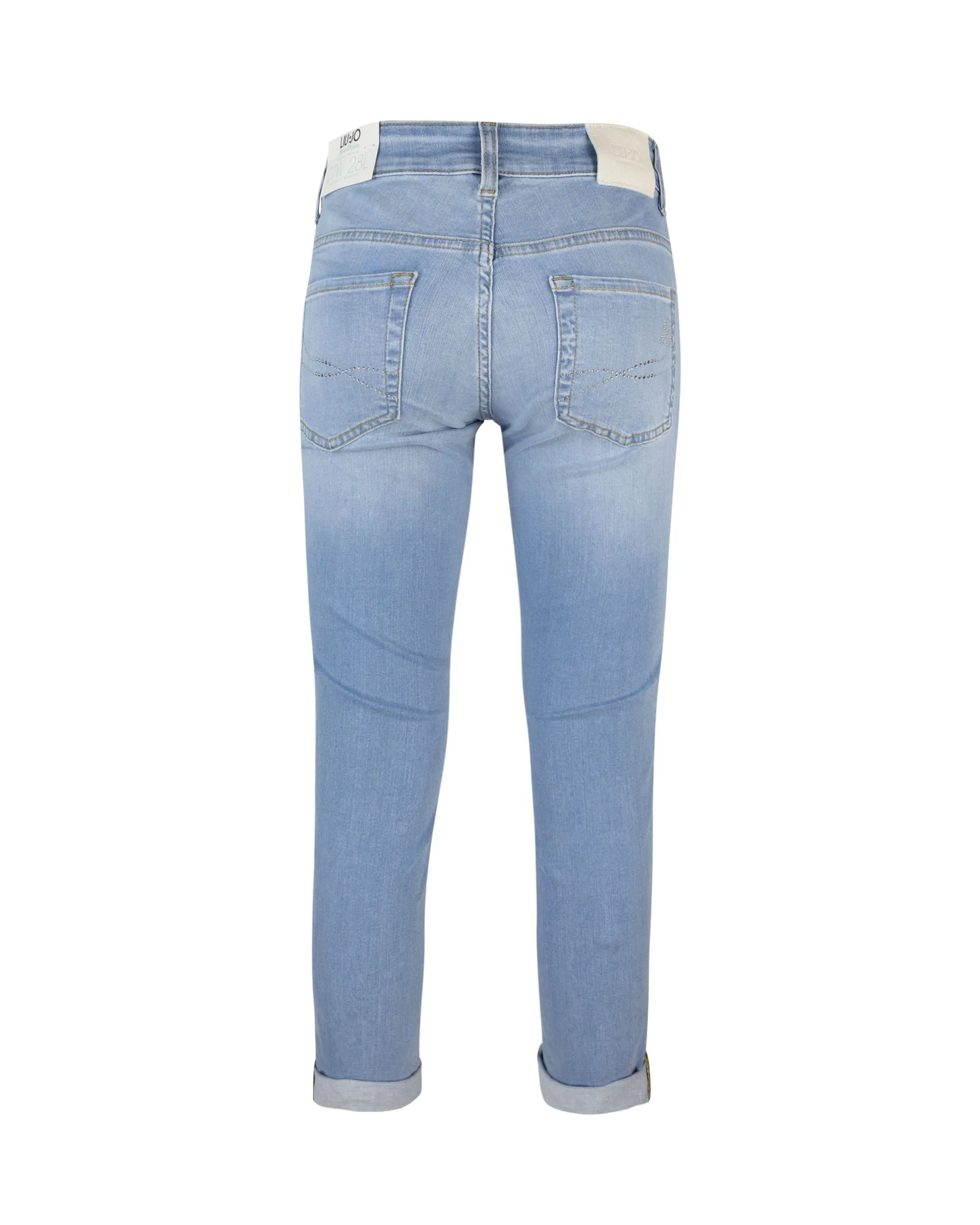 Liu Jo jeans mager beskuren i denim chiaro