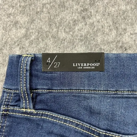 Liverpool Gia Glider Skinny Crop Jeans Women's Size 4 / 27 Pull On Denim NWT