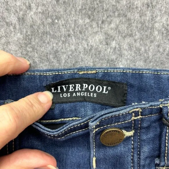 Liverpool Gia Glider Skinny Crop Jeans Women's Size 4 / 27 Pull On Denim NWT
