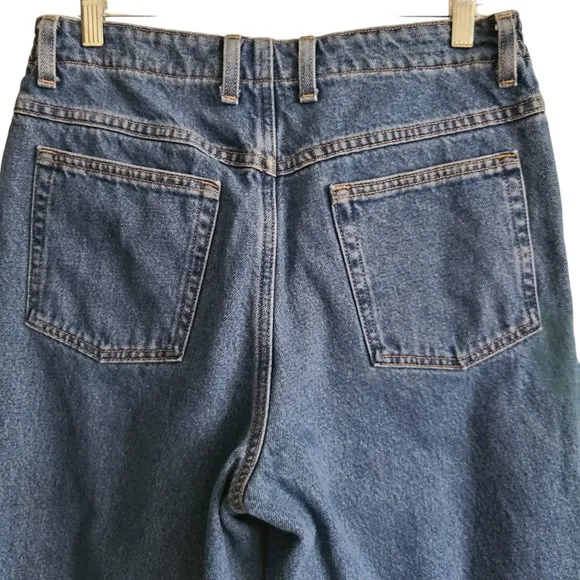 L.L. BEAN Flannel Lined Original Fit Relaxed High Rise Jeans Women's 12 MT