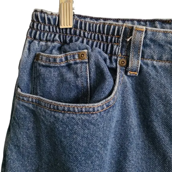 L.L. BEAN Flannel Lined Original Fit Relaxed High Rise Jeans Women's 12 MT