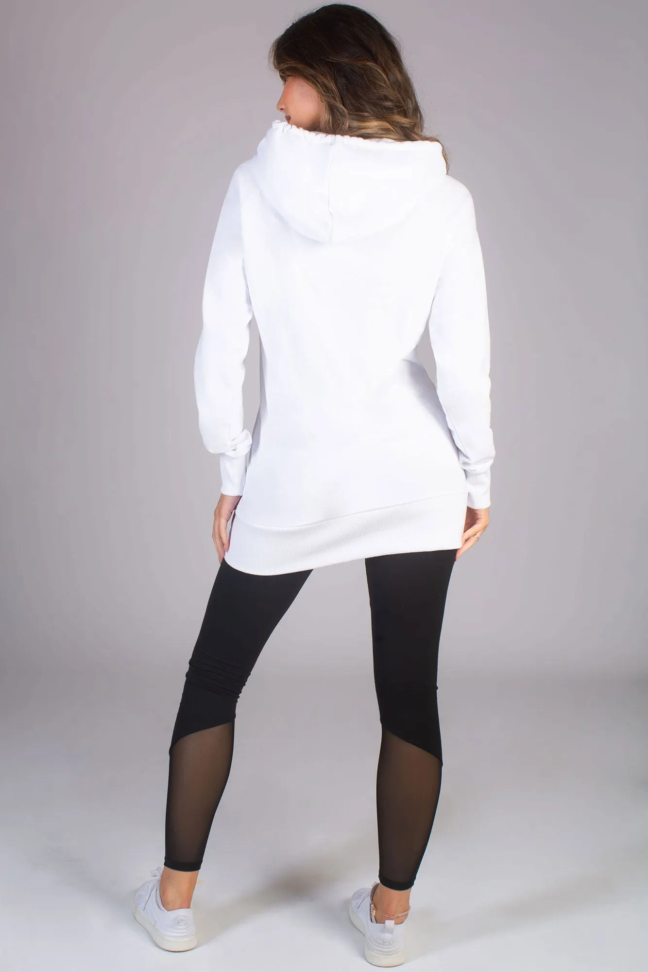 Longline Logo Hoodie