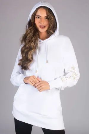 Longline Logo Hoodie