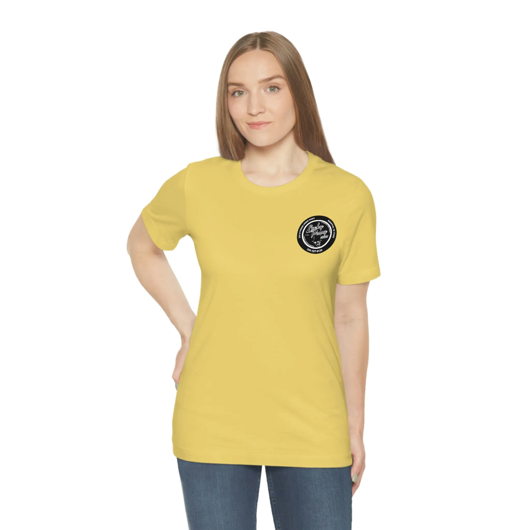 Lucky Penny Cycles Houston Skyline T-Shirt