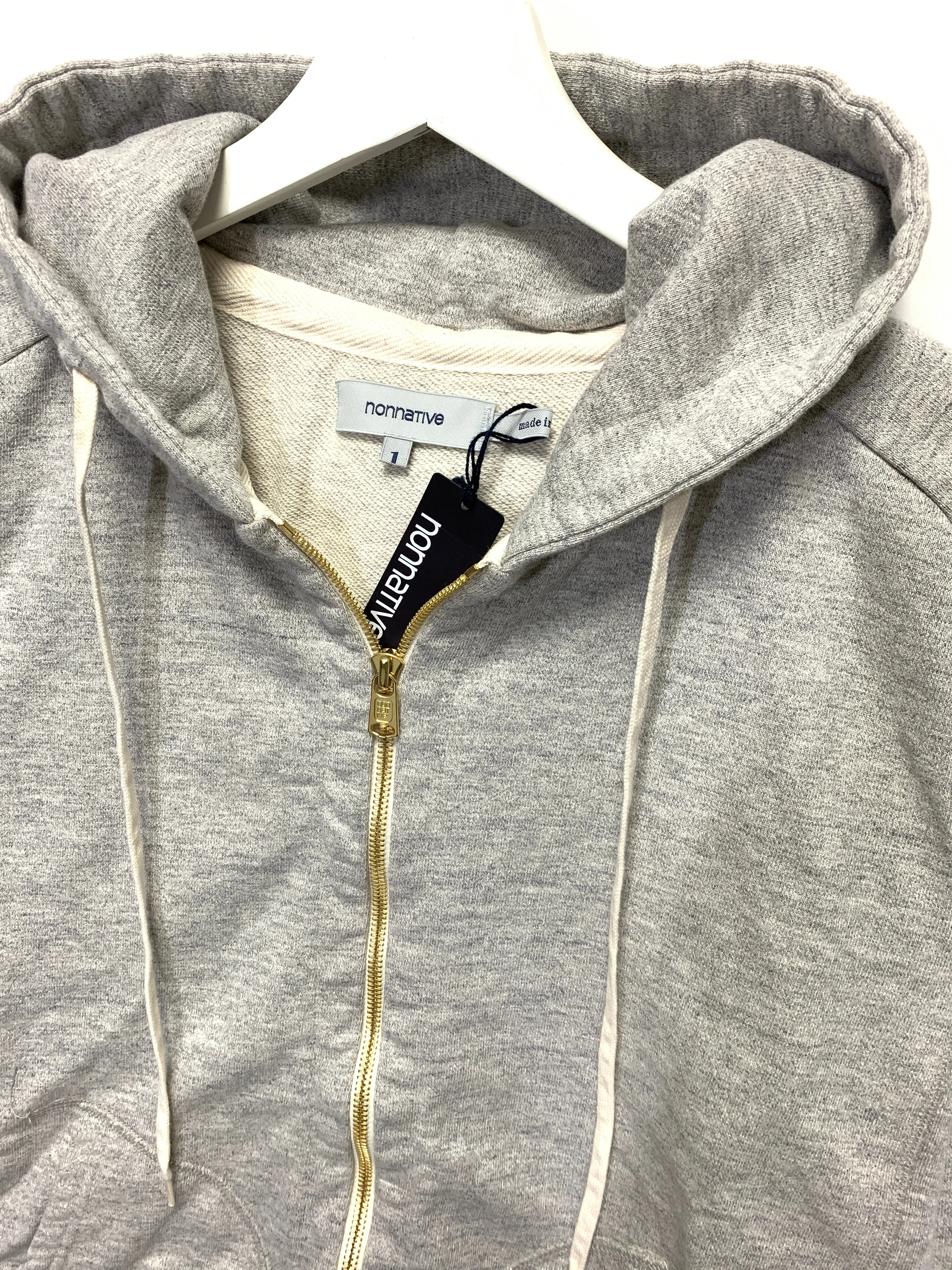 [M] DS! Nonnative Dweller Full Zip Hoodie Grey