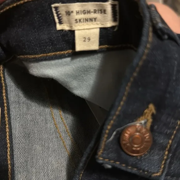 Madewell 10” High-rise skinny jeans size 29 NWT dark wash