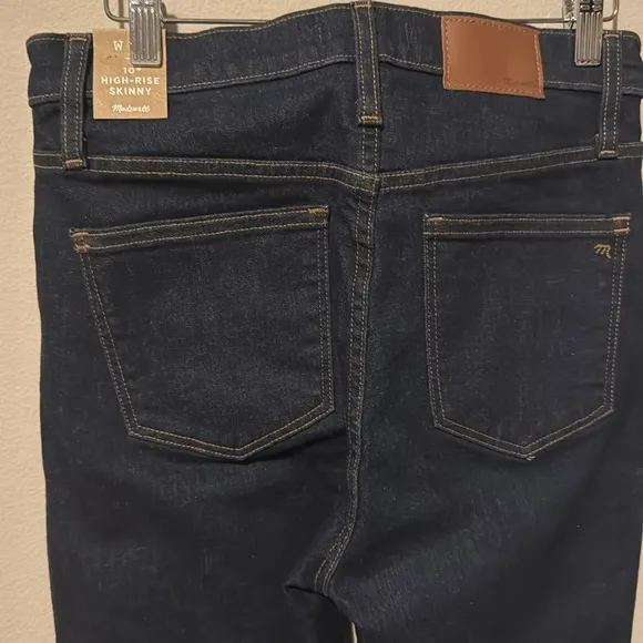 Madewell 10” High-rise skinny jeans size 29 NWT dark wash