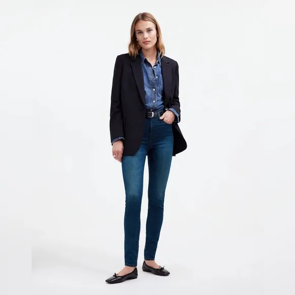 Madewell 10” High-rise skinny jeans size 29 NWT dark wash