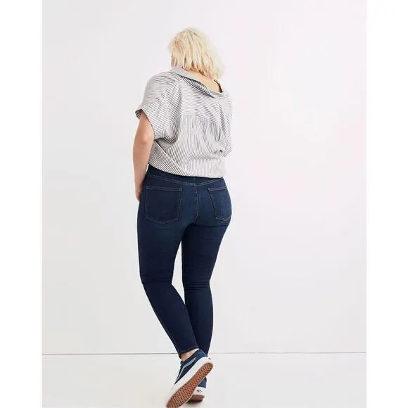 Madewell 10&quot; High-Rise Skinny Jeans in Hayes Wash Size 32