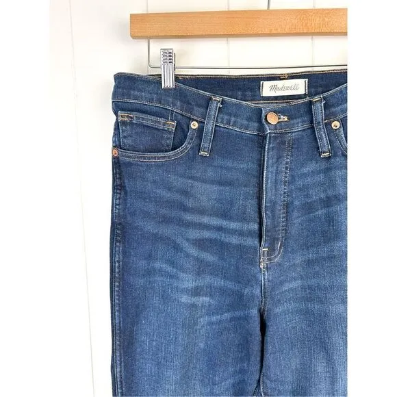 Madewell 10&quot; High-Rise Skinny Jeans in Hayes Wash Size 32