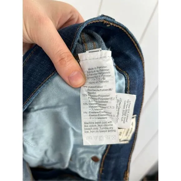 Madewell 10&quot; High-Rise Skinny Jeans in Hayes Wash Size 32