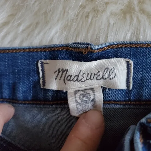 Madewell 11-Inch High Rise Skinny Jeans Ames Wash Size 27