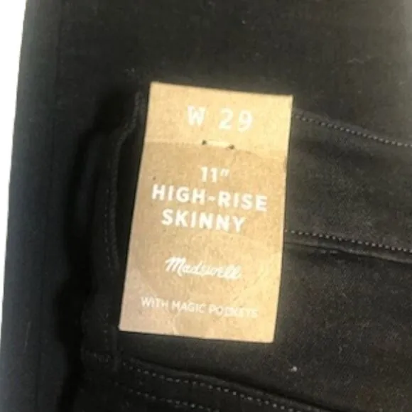Madewell 11in high rise skinny