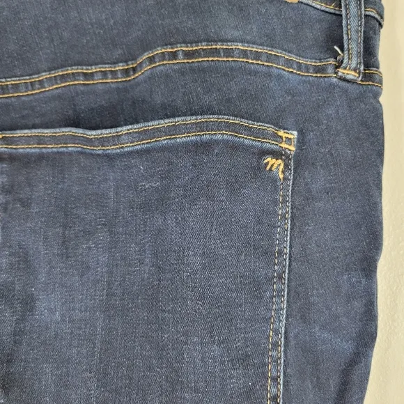 MADEWELL 9&quot; Mid-Rise Skinny Jeans in Larkspur Wash: TENCEL Denim Edition
