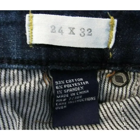 Madewell Dark Wash Skinny Skinny Distressed Jeans