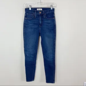 Madewell #F4684 10” High Rise Jeans Hayes Wash