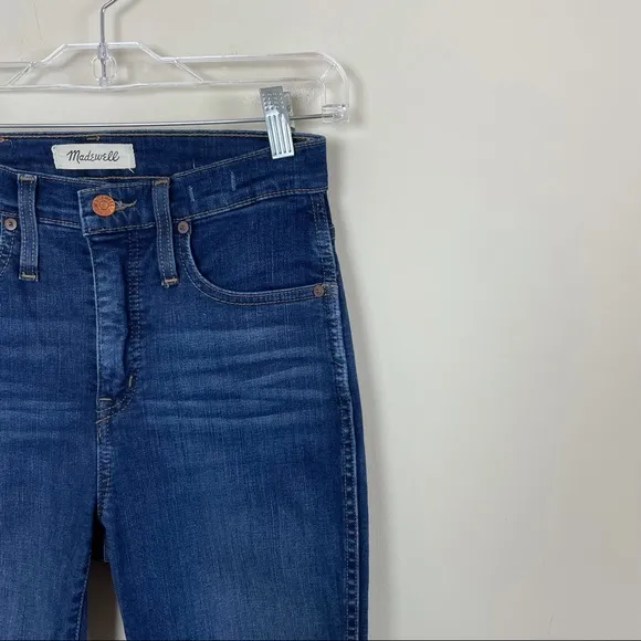 Madewell #F4684 10” High Rise Jeans Hayes Wash