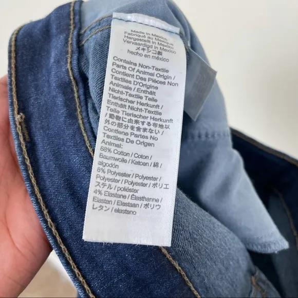 Madewell #F4684 10” High Rise Jeans Hayes Wash