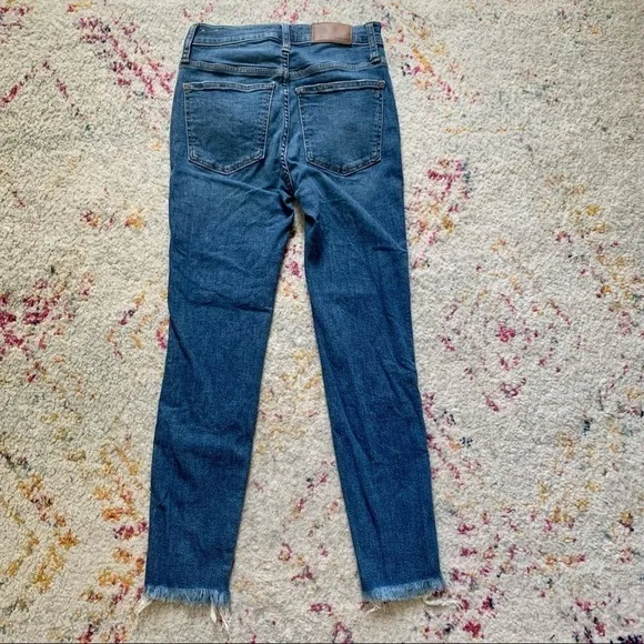 Madewell Petite 10&quot; High-Rise Skinny Jeans in Mackey Wash: Button-Front sz 25P