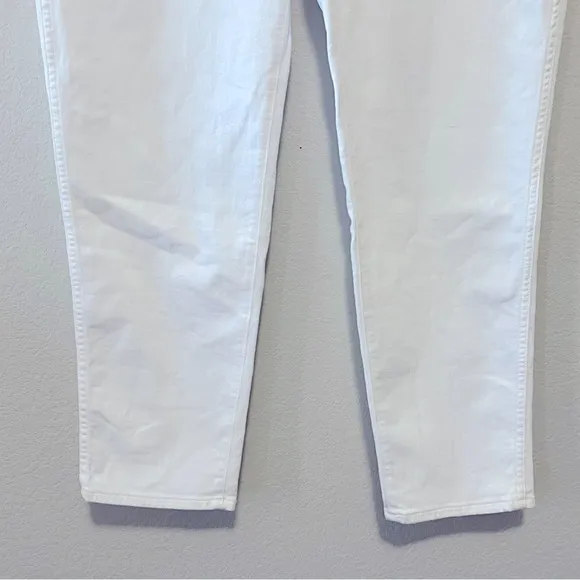Madewell Stovepipe Jeans NWT Size 32 White Denim High Rise Straight Leg