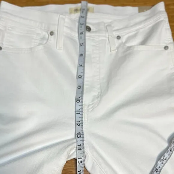 Madewell Stovepipe White Jeans Size 29