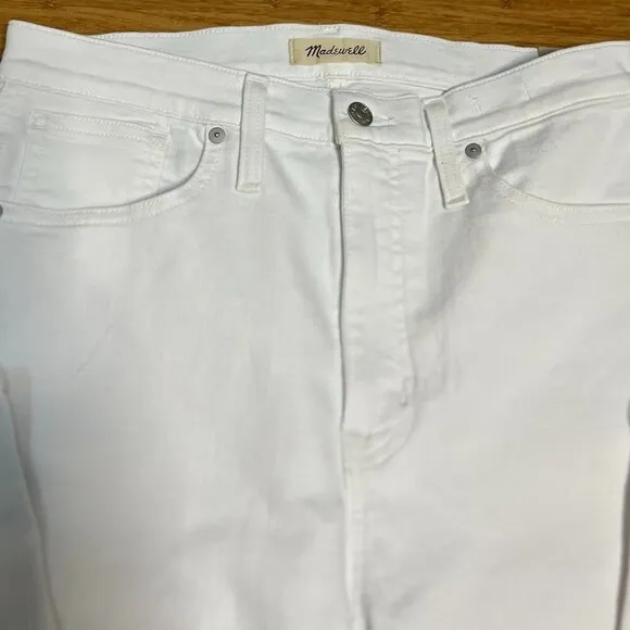 Madewell Stovepipe White Jeans Size 29