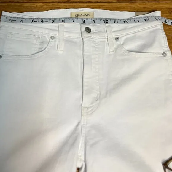 Madewell Stovepipe White Jeans Size 29