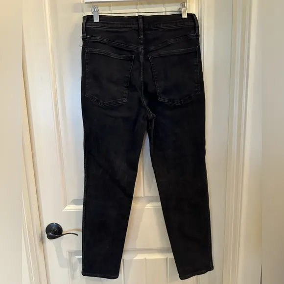 Madewell Women’s Stovepipe Jeans in Washed Black, Size 30