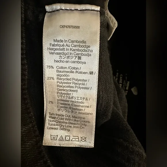 Madewell Women’s Stovepipe Jeans in Washed Black, Size 30
