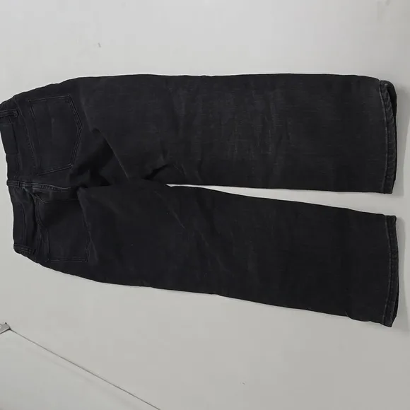 Madewell Women’s Washed Black Classic Straight Jeans High Rise Denim Style J2054