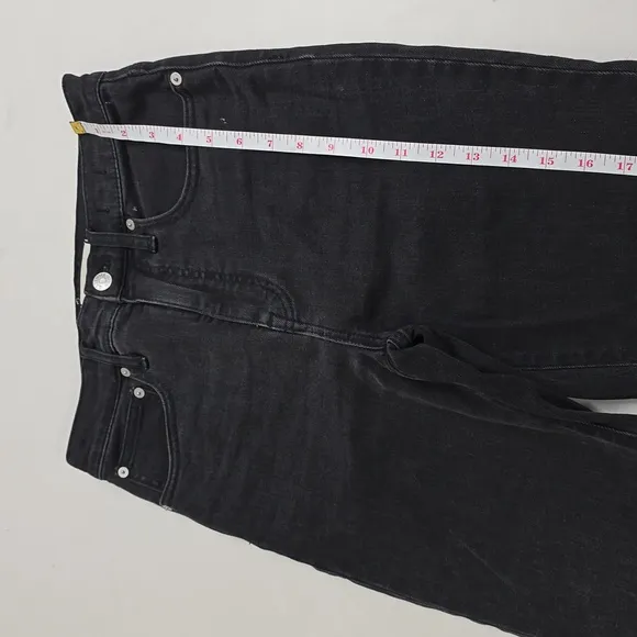 Madewell Women’s Washed Black Classic Straight Jeans High Rise Denim Style J2054
