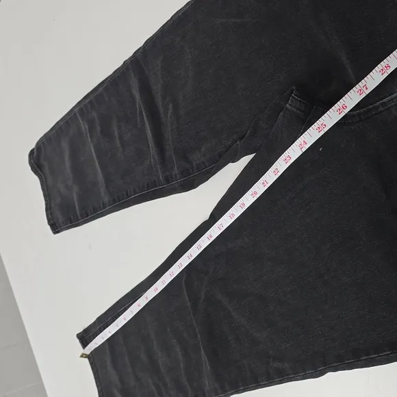 Madewell Women’s Washed Black Classic Straight Jeans High Rise Denim Style J2054
