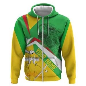 Mali Vulture Eagles Zip Hoodie African Pattern Flag Color TS04
