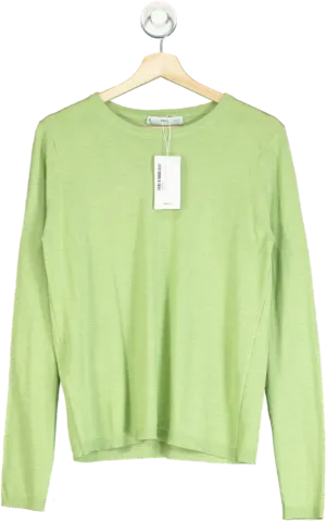 MANGO Green Knit Sweater Top UK M