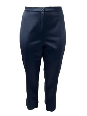 Marina Rinaldi Women's Blue Radiale Straight Leg Pants NWT
