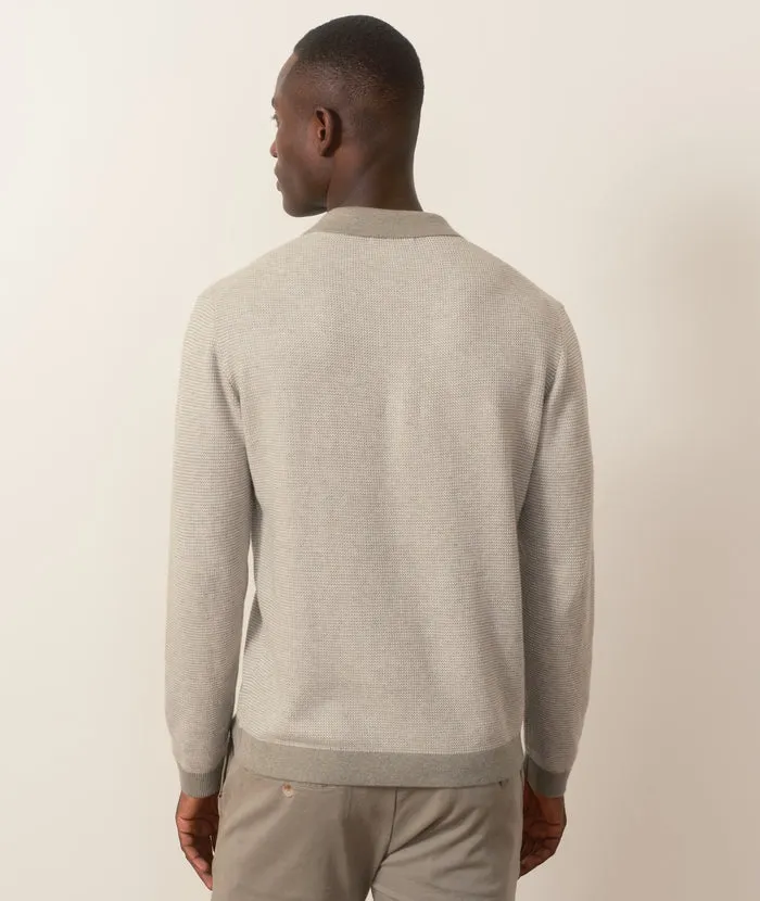 Marine Layer Liam Long Sleeve Sweater Polo