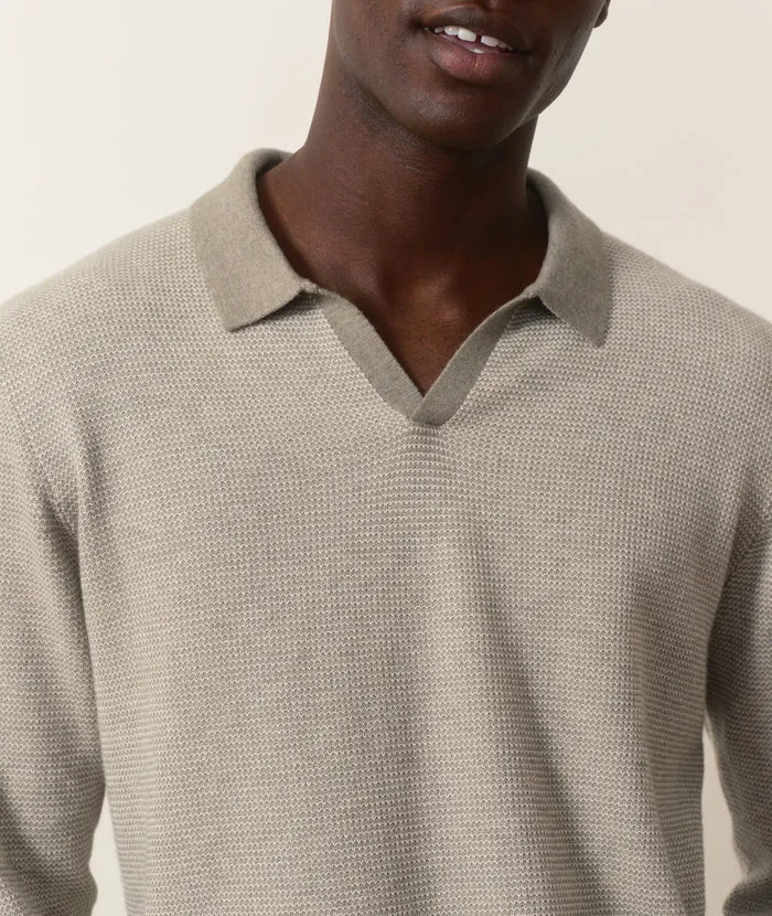 Marine Layer Liam Long Sleeve Sweater Polo