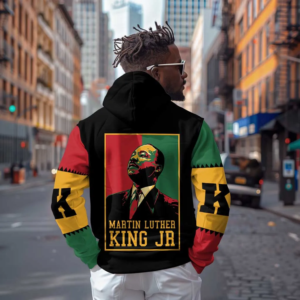 Martin Luther King Jr Zip Hoodie MLK Retro Style DT03