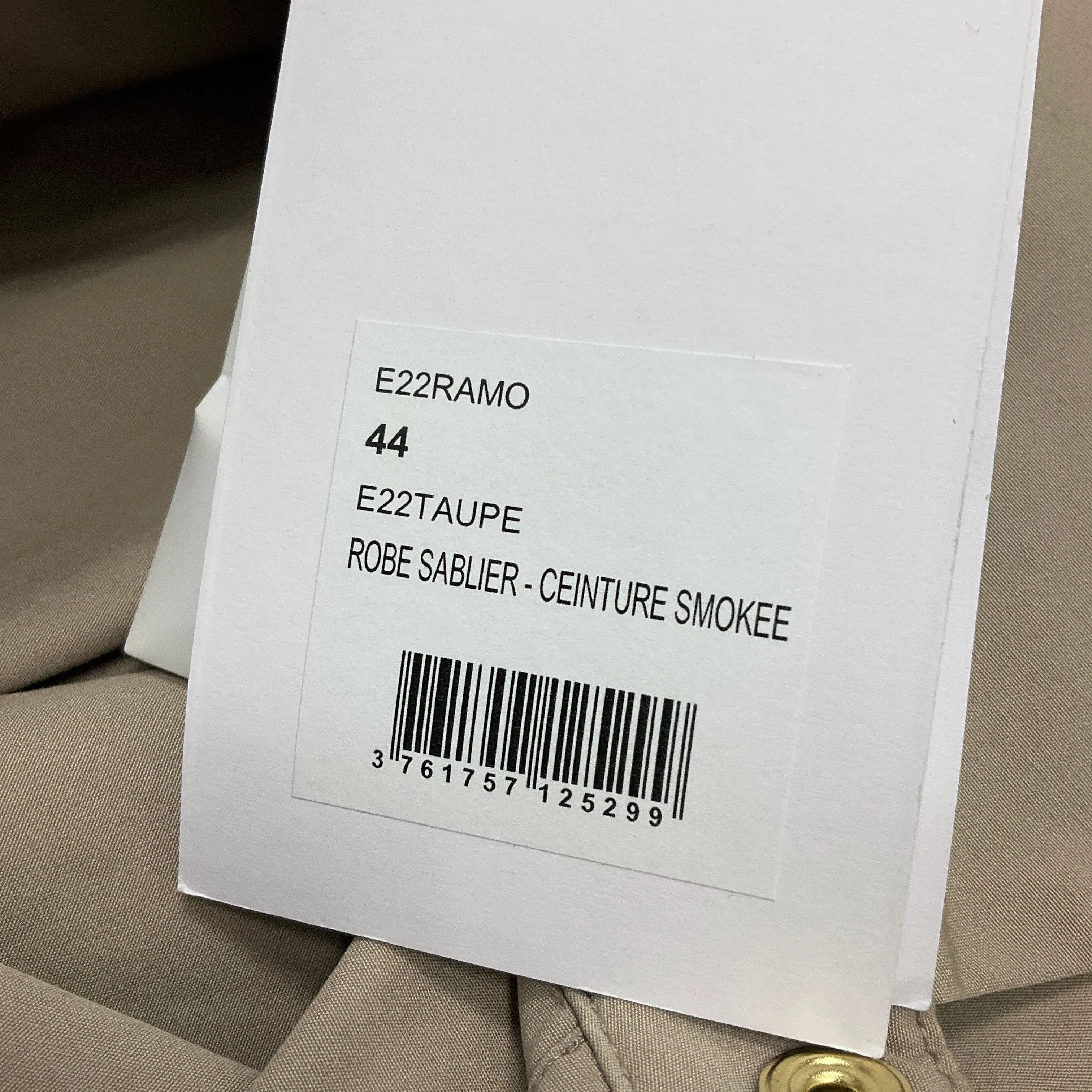 Max & Moi Khaki 2021 Short Sleeved Cotton Dress