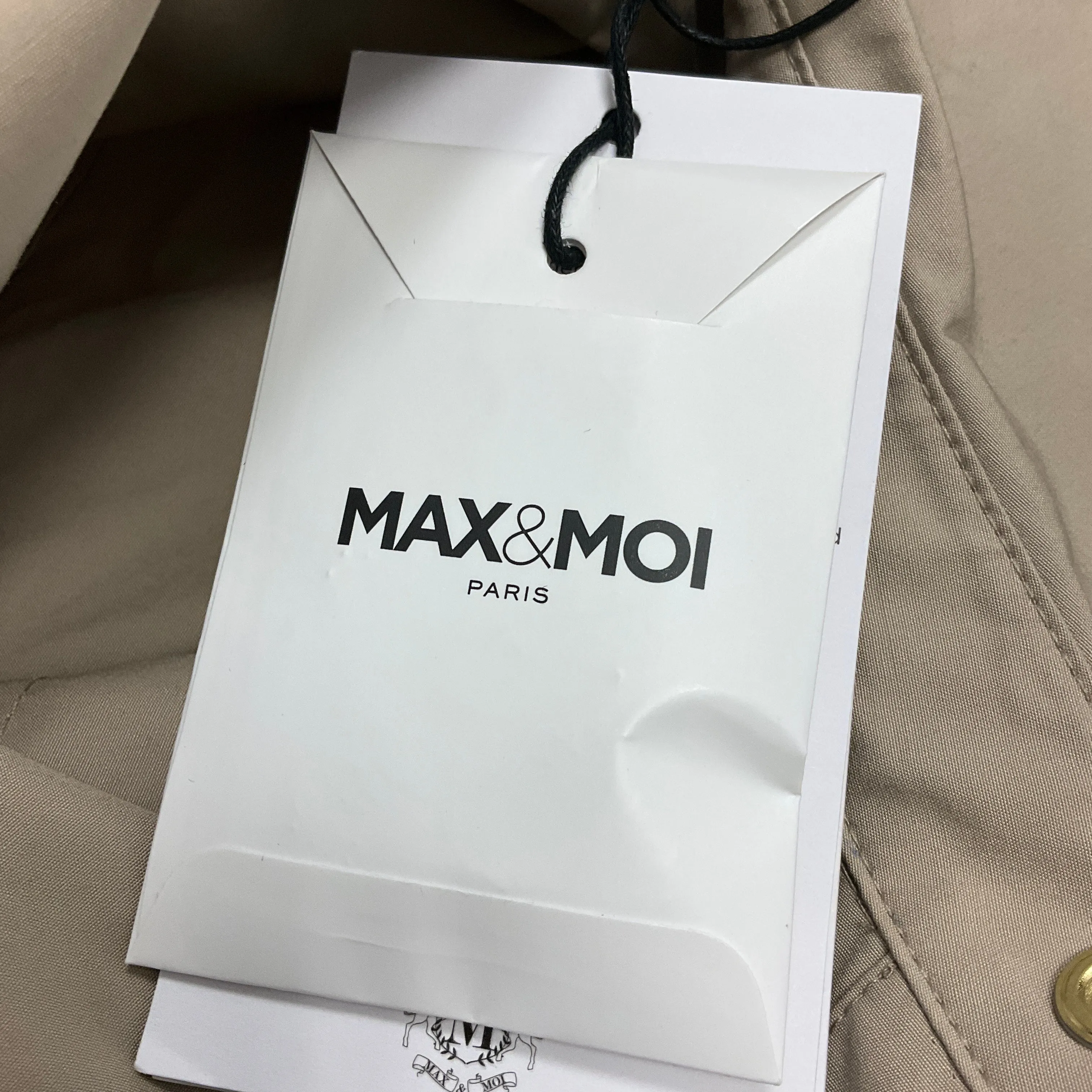 Max & Moi Khaki 2021 Short Sleeved Cotton Dress