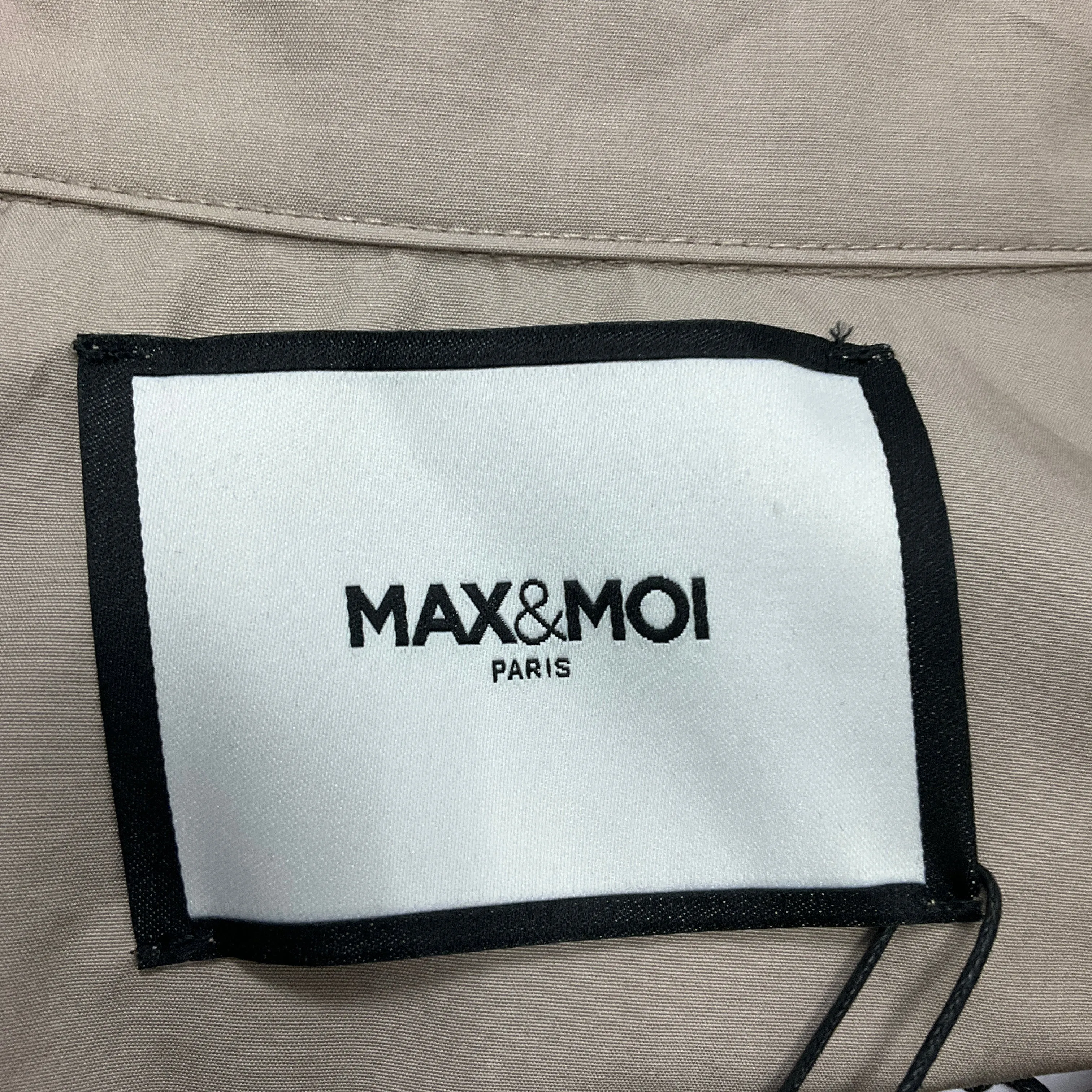 Max & Moi Khaki 2021 Short Sleeved Cotton Dress