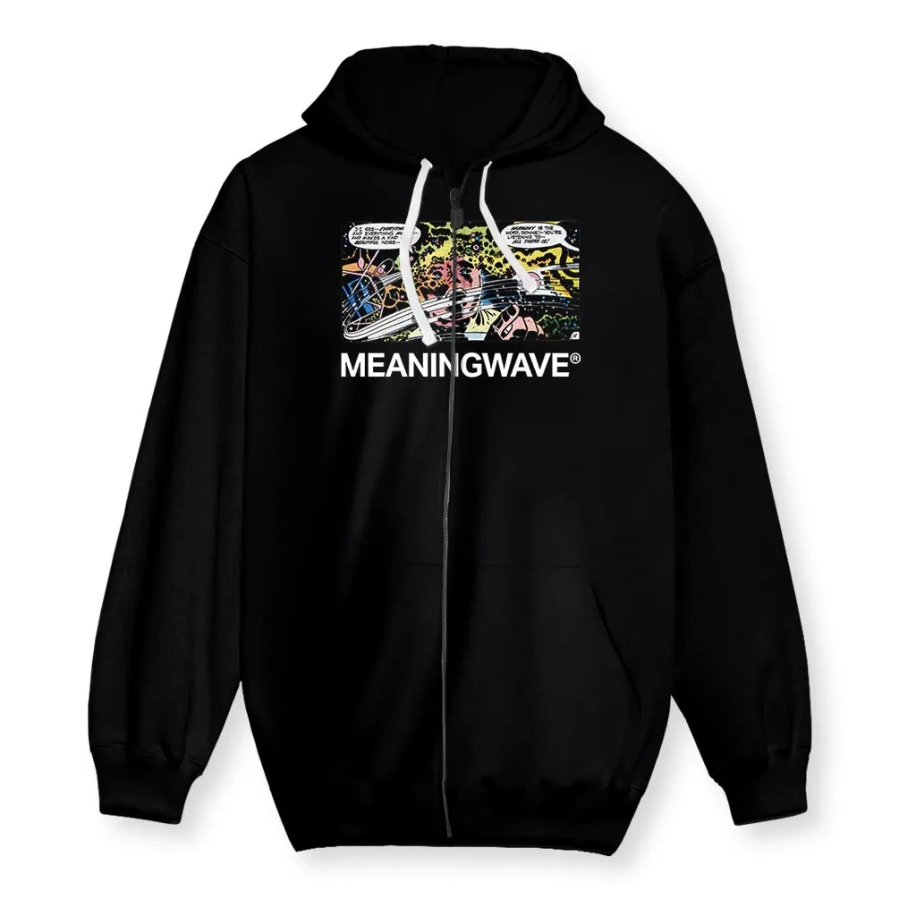 Meaningwave I See Everything Men's Zip-Up Hoodie